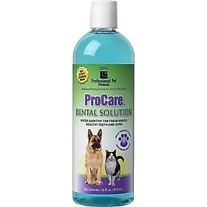 Professional Pet Products ProCare Dog & Cat Dental Water Additive, 16-fl oz bottle