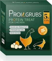 PROILGRUBS All Natural Dried Black Soldier Fly Larvae Chicken Treats, 5-lb box