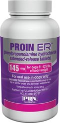 Proin ER PROIN ER (phenylpropanolamine hydrochloride extended-release tablets) for Dogs, 145-mg, 60 tabl...