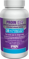 PROIN ER (phenylpropanolamine hydrochloride extended-release tablets) for Dogs, 38-mg, 1 tablet