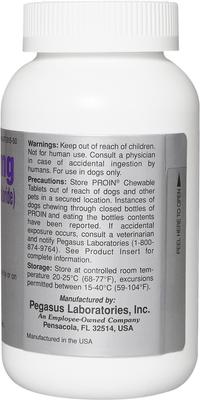 Show full view: Proin (phenylpropanolamine hydrochloride) Chewable Tablets for Dogs, 25-mg, 60 tablets slide 3 of 6