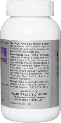 Show full view: Proin (phenylpropanolamine hydrochloride) Chewable Tablets for Dogs, 75-mg, 1 tablet slide 3 of 7