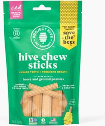 Project Hive Pet Company Chew Sticks Large Hard Chew Dog Treats, 7-oz bag