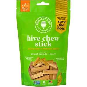 Project Hive Pet Company Chew Sticks Small Hard Chew Dog Treats, 7-oz bag