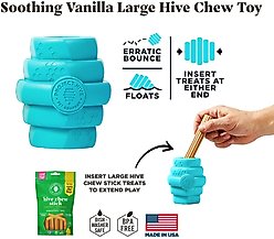 Project Hive Pet Company Hive Soothing Vanilla Scented Chew Dog Toy, Blue, Large slide 2 of 5