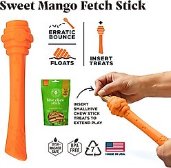 Project Hive Pet Company Hive Sweet Mango Scented Fetch Stick Dog Toy, Orange  slide 2 of 5