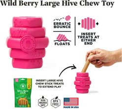 Project Hive Pet Company Hive Wild Berry Aroma Scented Chew Dog Toy, Large, Pink slide 2 of 4