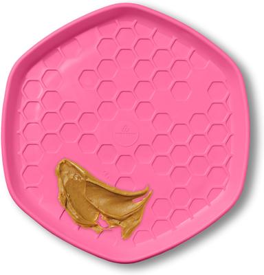 Show full view: Project Hive Pet Company Hive Wild Berry Scented Disc & Lick Mat Dog Toy, Pink slide 2 of 8