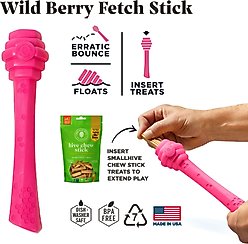 Project Hive Pet Company Hive Wild Berry Scented Fetch Stick Dog Toy, Pink slide 2 of 6