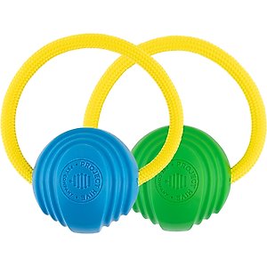 Project Hive Pet Company Looped Ball Dog Toy, Medium, 2 count, Green & Blue