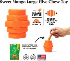 Project Hive Pet Company Sweet Mango Scented Hive Chew Dog Toy, Orange, Large slide 2 of 5
