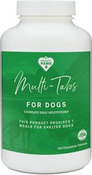 Project Paws Advanced Multi-Vitamin & Mineral Chewable Dog Supplements, 180 count