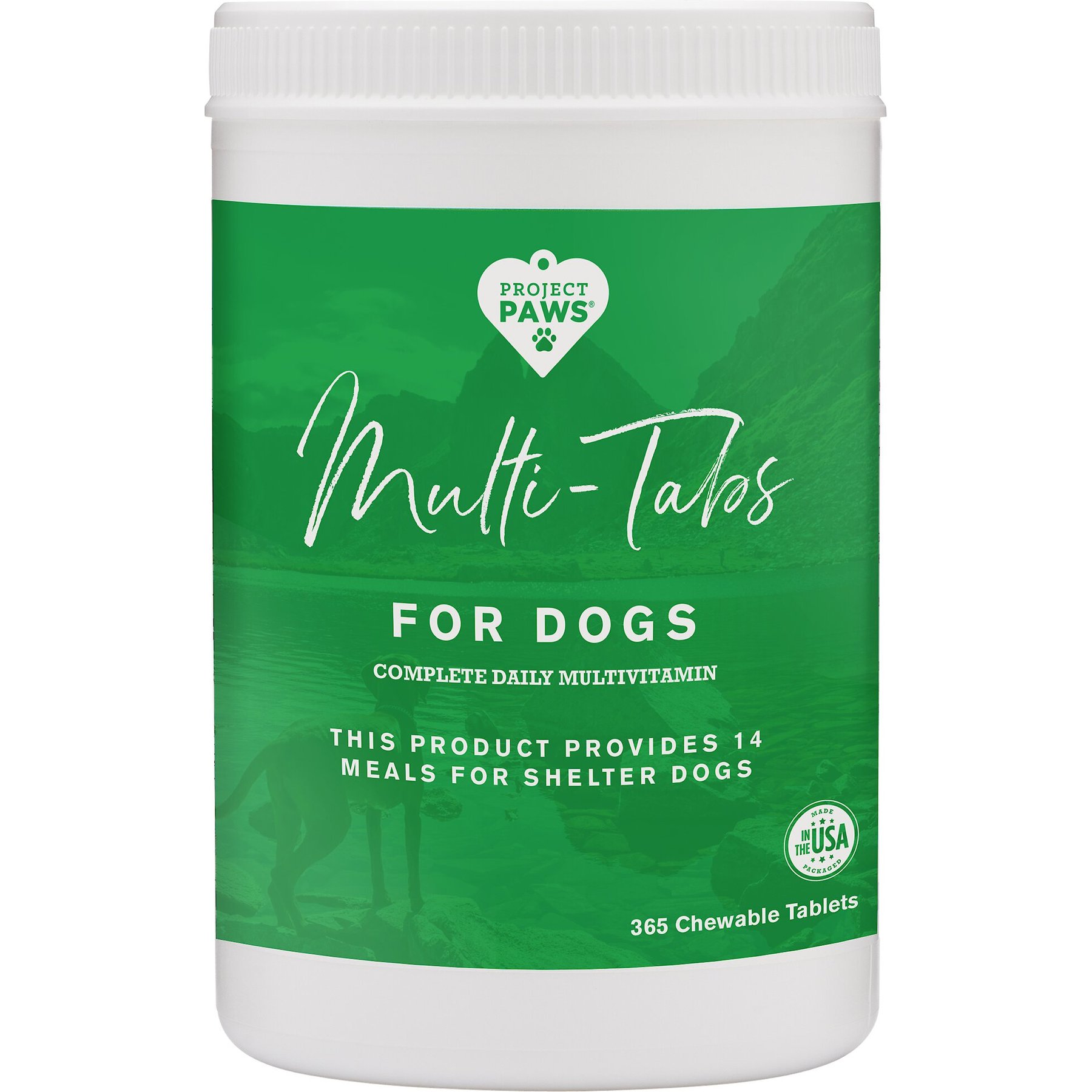 Project Paws Advanced Multi-Vitamin & Mineral Chewable Dog Supplements, 365 count