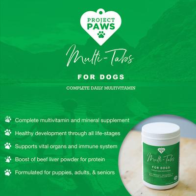 Show full view: Project Paws Advanced Multi-Vitamin & Mineral Chewable Dog Supplements, 365 count slide 5 of 9
