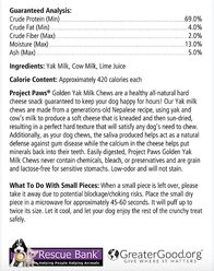Project Paws All-Natural Golden Yak Dog Chews, Mini, 3 count slide 2 of 2