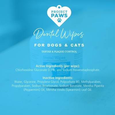 Show full view: Project Paws Dog & Cat Dental Wipes, 50 count slide 7 of 9