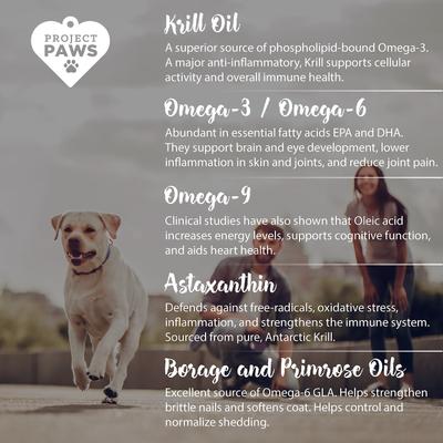 Show full view: Project Paws Omega 3-6-9 Select Grain-Free Skin & Coat Support Dog Supplement Chews, 60 count slide 6 of 10
