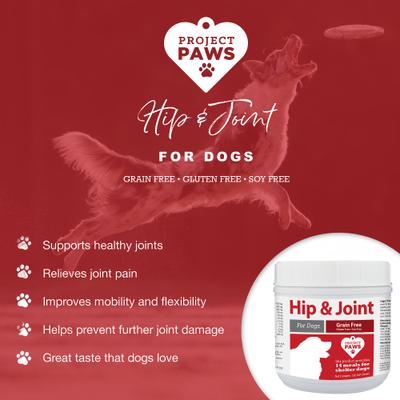 Show full view: Project Paws Original Grain-Free Hip & Joint Dog Supplement Chews, 120 count slide 4 of 8