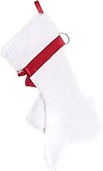 Pronk! Pets Hearth Hound Decorative Christmas Stocking, White Poodle slide 2 of 3