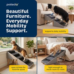 Protecto 2-in-1 Foldable Ottoman & Dog Stairs, Grey slide 2 of 8