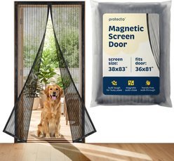 Protecto Magnetic Screen Dog Door, Black, 38 x 83-in
