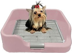 PS KOREA Indoor Dog Potty Tray, Pink