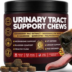 Pup Choice Cranberry + D-Mannose Urinary Support Chews Bacon Flavor Supplement for Dogs, 140 count slide 1 of 8