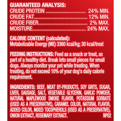 Show full view: Pup-Peroni Real Sausage Maplewood Smoke Flavor Dog Treats, 5.6-oz bag, case of 8 slide 10 of 12