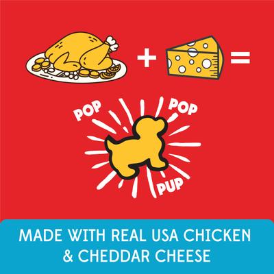 Show full view: PupCorn Plus Chicken & Cheddar Cheese Dog Treats, 14.5-oz bag slide 5 of 12