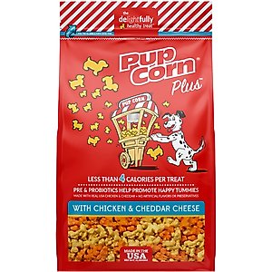 PupCorn Plus Chicken & Cheddar Cheese Dog Treats, 24.5-oz bag