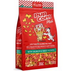 PupCorn Plus Salmon & Sweet Potato Dog Treats, 24.5-oz bag