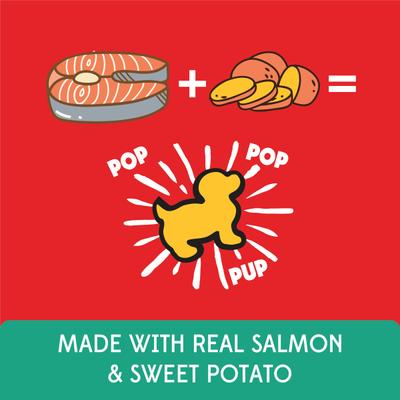 Show full view: PupCorn Plus Salmon & Sweet Potato Dog Treats, 24.5-oz bag slide 5 of 12