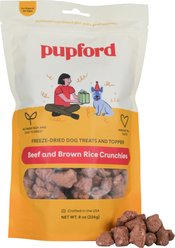 Pupford Beef & Brown Rice Natural Biscuit Dog Treats, 8-oz pouch