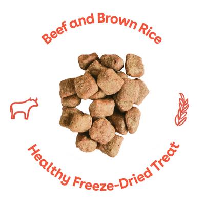 Show full view: Pupford Beef & Brown Rice Natural Biscuit Dog Treats, 8-oz pouch slide 3 of 10