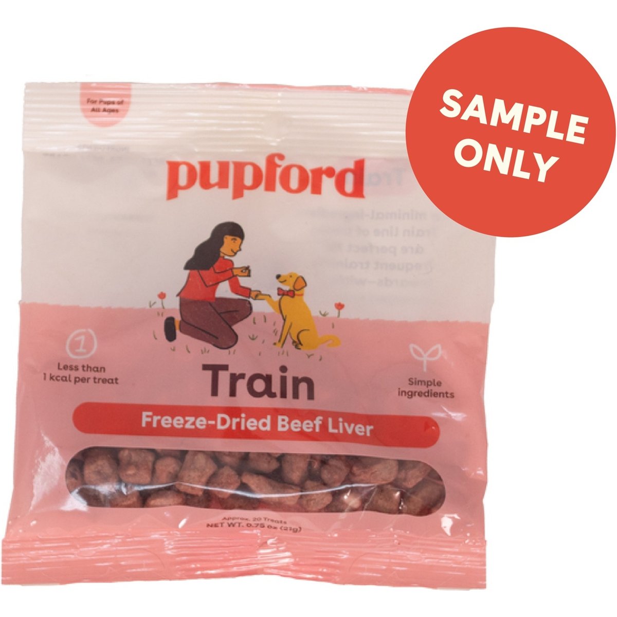 Pupford Beef Freeze-Dried Dog Treats, 0.75-oz bag
