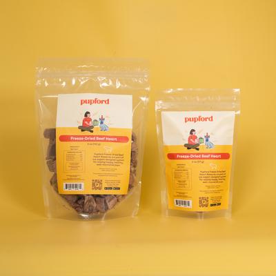 Show full view: Pupford Beef Heart Freeze-Dried Limited Ingredient Dog Treats, 5-oz bag slide 3 of 9