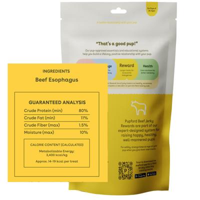 Show full view: Pupford Beef High-Protein Jerky Dog Treats, 4-oz bag slide 3 of 11