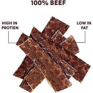 Pupford Beef High-Protein Jerky Dog Treats, 8-oz bag