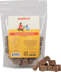 Pupford Beef Liver Freeze-Dried Limited Ingredient Dog Treats, 5-oz bag