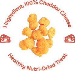 Pupford Cheddar Crunchies Human-Grade Single Ingredient Cheddar Cheese Flavored Crunchy Dog Treats, 4.25-oz bag slide 2 of 7