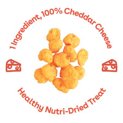 Show full view: Pupford Cheddar Crunchies Human-Grade Limited Ingredient Cheddar Cheese Flavored Crunchy Dog Treats, 4.25-oz bag slide 3 of 9