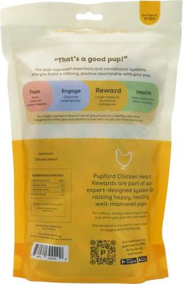 Show full view: Pupford Chicken Hearts Limited Ingredient Freeze-Dried Dog Treats, 2.75-oz bag slide 4 of 8