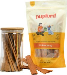 Pupford Chicken High-Protein Jerky Dog Treats, 10-oz bag
