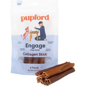 Pupford Collagen Stick Dog Treat, 4-oz bag