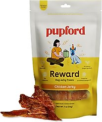 Pupford Crunchy Chicken High-Protein Jerky Dog Treats, 4-oz bag