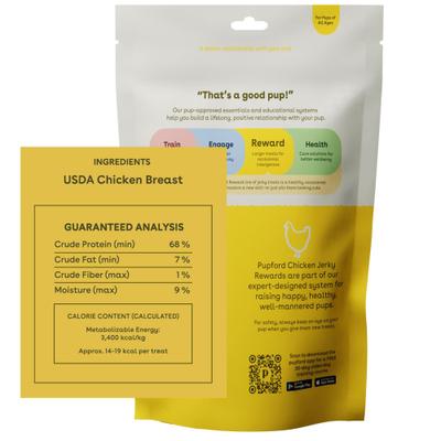 Show full view: Pupford Crunchy Chicken High-Protein Jerky Dog Treats, 8-oz bag slide 8 of 11