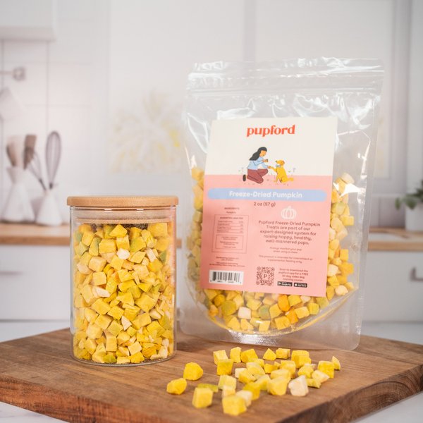 Pupford Diced Pumpkin Freeze-Dried Limited Ingredient Dog Treats