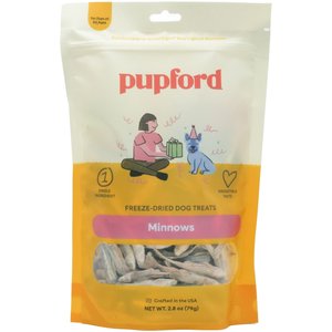 Pupford Minnows Limited Ingredient Freeze-Dried Dog Treats, 2.8-oz pouch