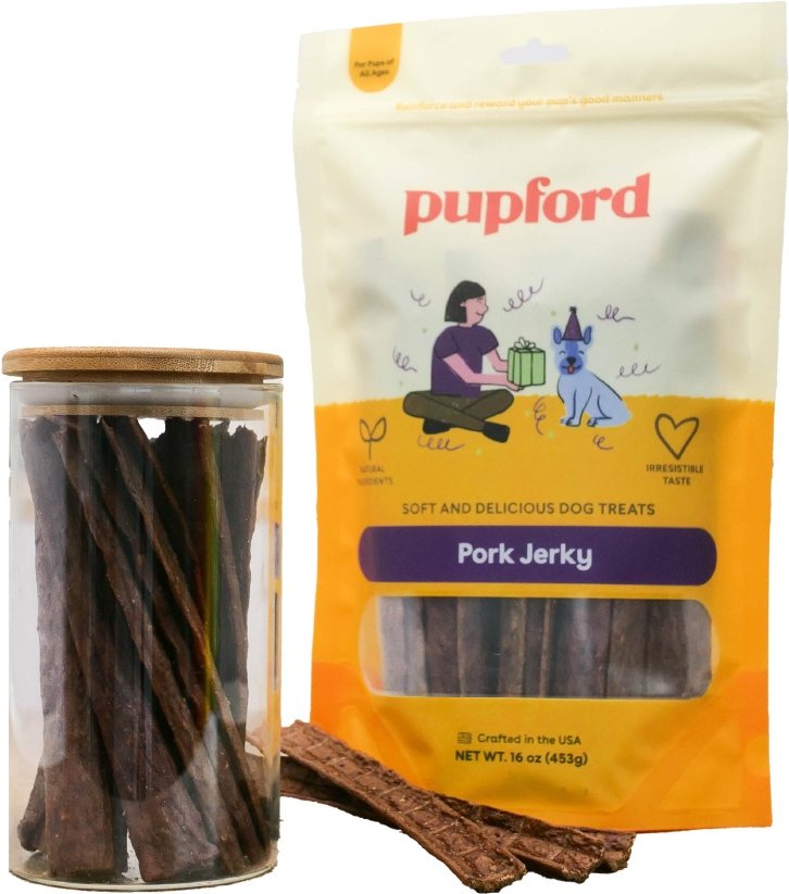 Pupford Pork High-Protein Jerky Dog Treats