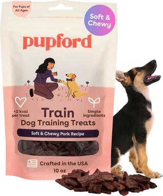 Show full view: Pupford Pork Soft & Chewy Training Dog Treats, 10-oz pouch slide 1 of 10